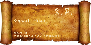 Koppel Péter névjegykártya